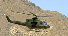 Pakistan Army helicopter gunship